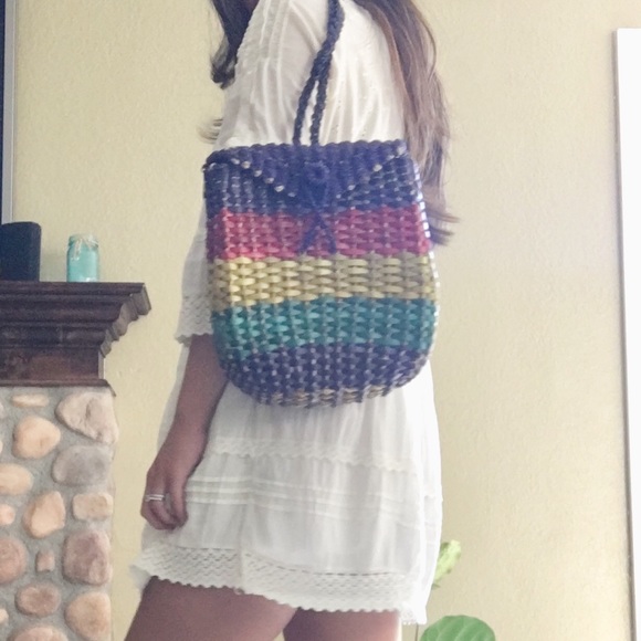 cute handwoven backpack - Picture 4 of 4